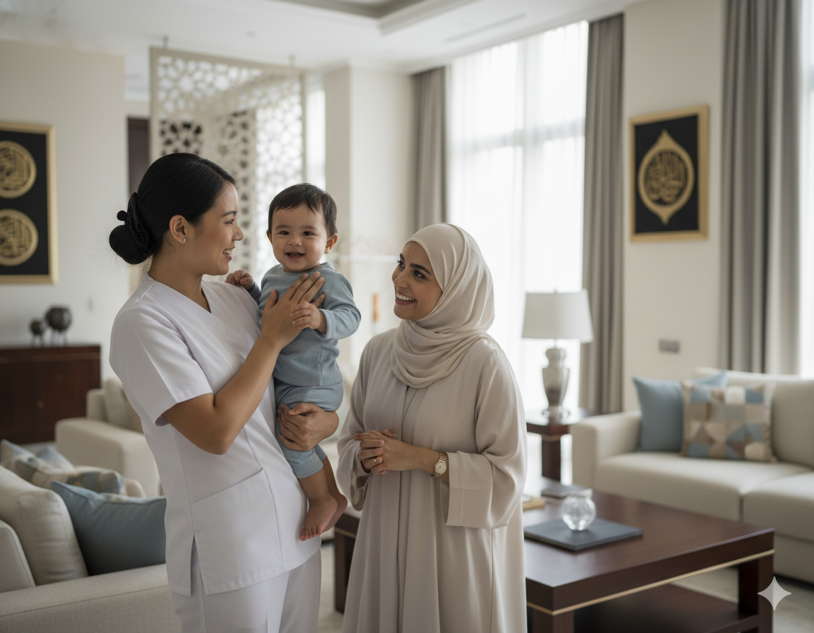 female-caregiver-qatar-filipino-nurses-childcare